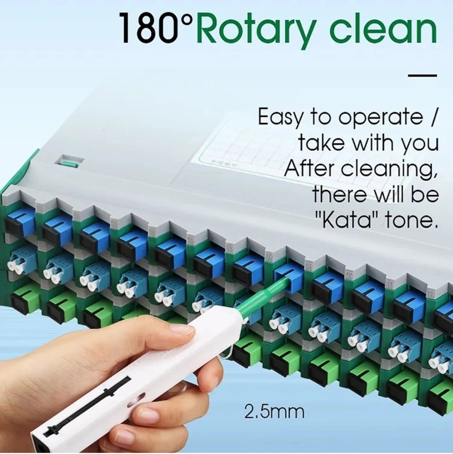 OPTROTECH SC One-Click Fiber Optic Pen Cleaner | Fast & Efficient Connector Cleaning