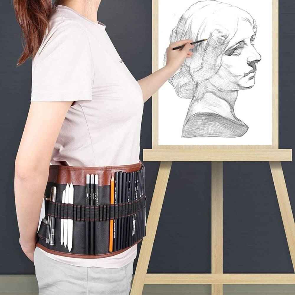 28 Pieces Professional Drawing Kit | Sketching & Charcoal Pencil Set for Artists