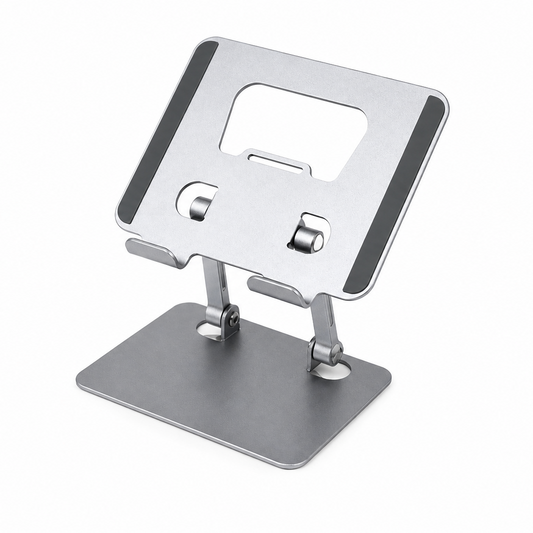J185 Adjustable Tablet Stand – Foldable Aluminum Desk Holder for iPad & Tablets