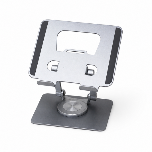 J18 360° Rotatable Tablet Stand – Adjustable Aluminum Desk Holder for iPad & Mobile