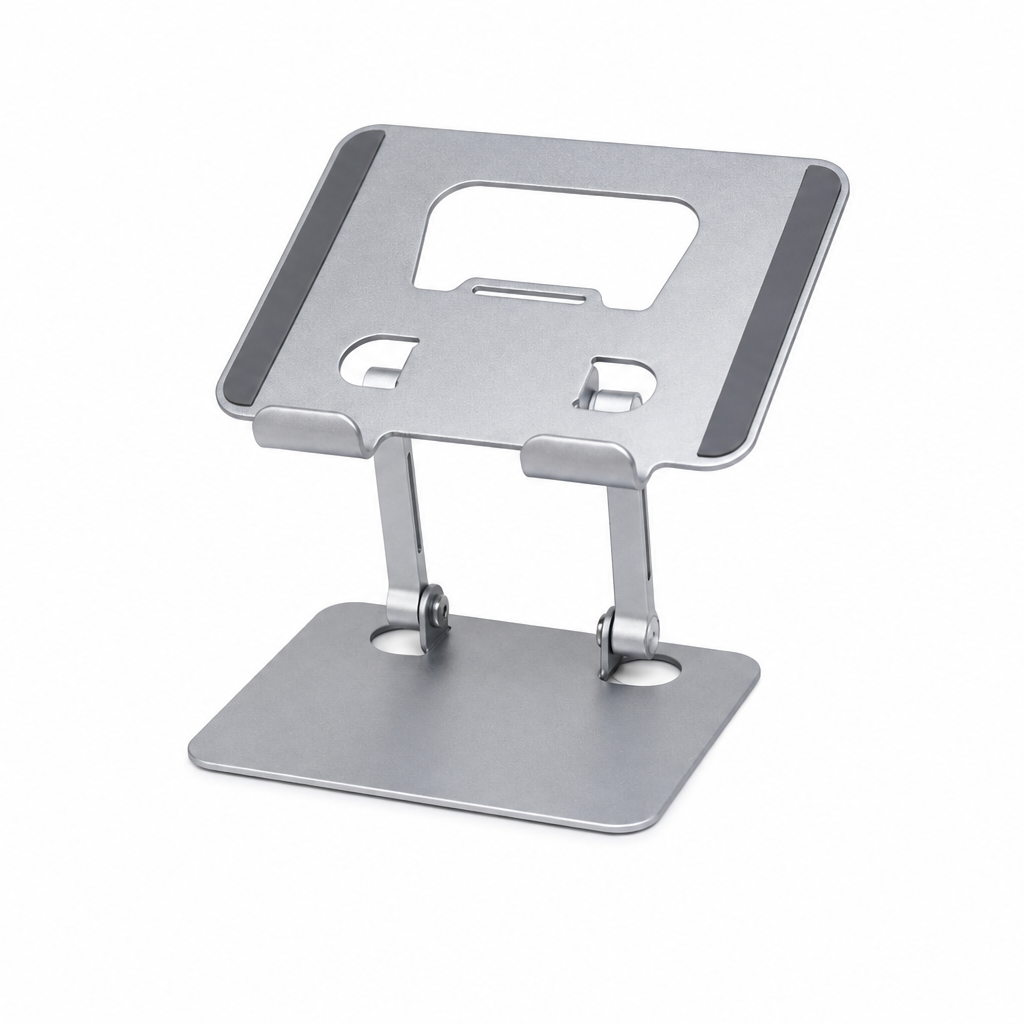 J185 Adjustable Tablet Stand – Foldable Aluminum Desk Holder for iPad & Tablets