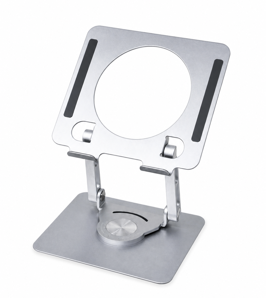 J23 360° Rotatable Tablet Stand – Adjustable Aluminum Desk Holder for iPad & Tablets