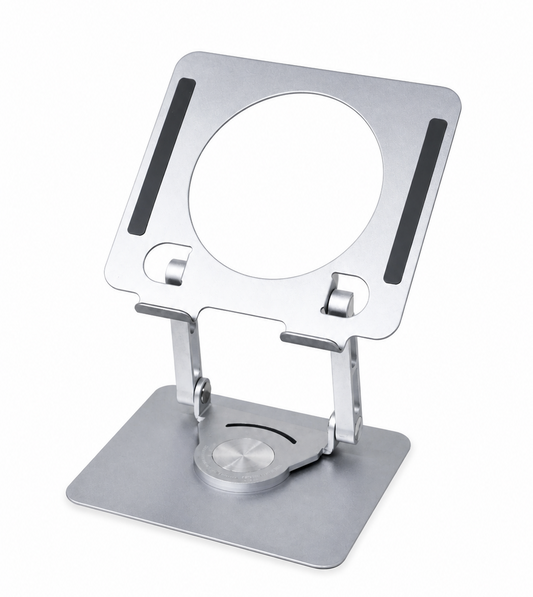 J23 360° Rotatable Tablet Stand – Adjustable Aluminum Desk Holder for iPad & Tablets