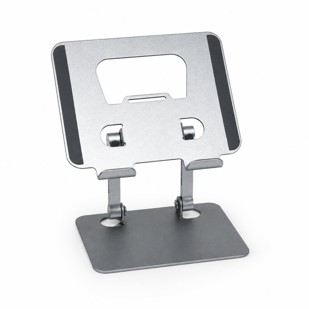 J185 Adjustable Tablet Stand – Foldable Aluminum Desk Holder for iPad & Tablets
