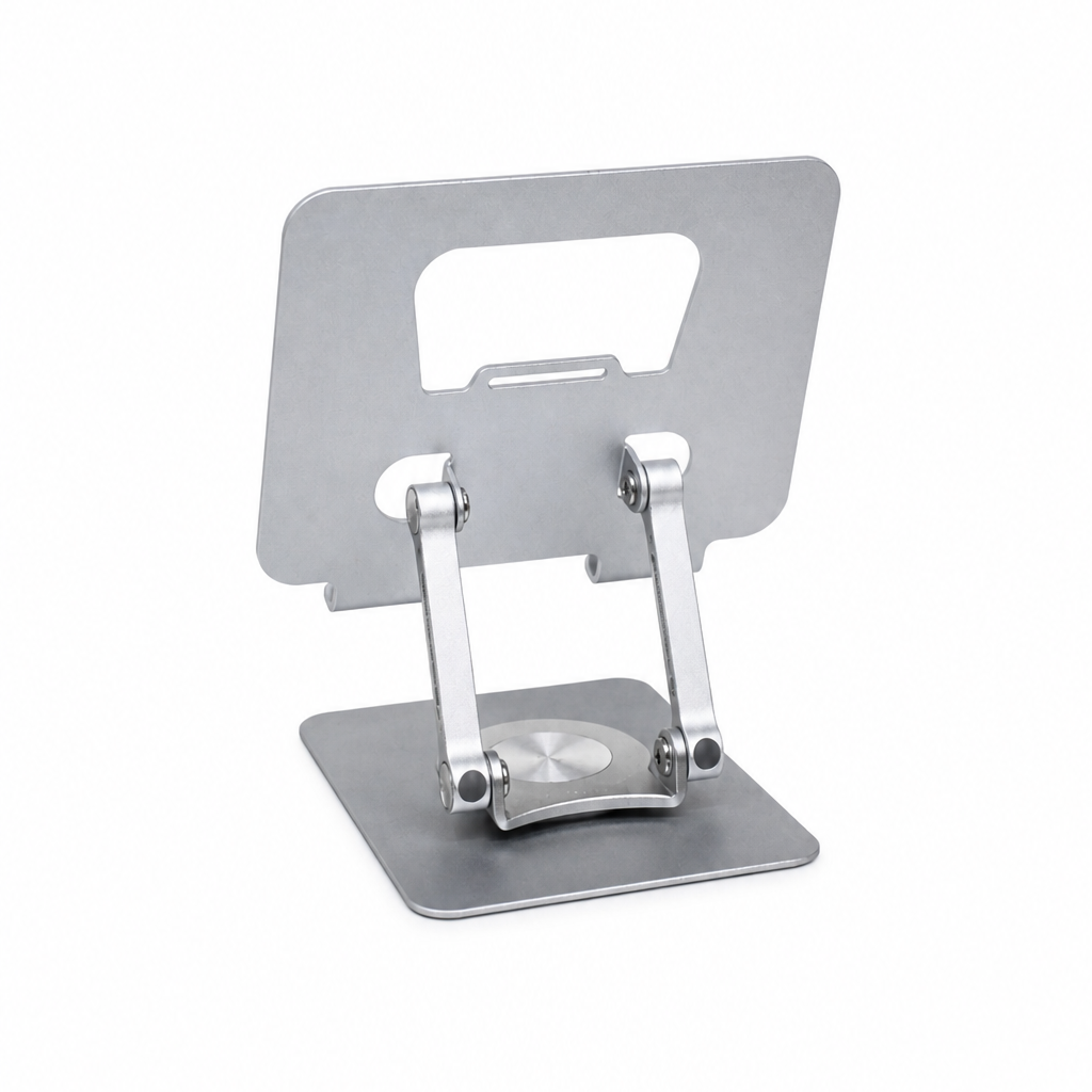 J18 360° Rotatable Tablet Stand – Adjustable Aluminum Desk Holder for iPad & Mobile