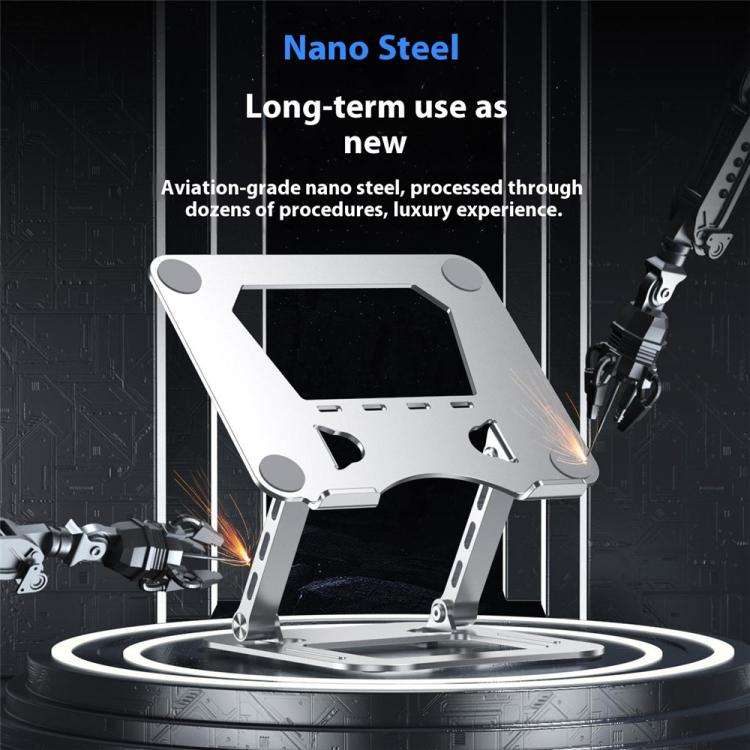J22 Adjustable Aluminum Laptop Stand – Foldable, Ergonomic & Heat Dissipation Design
