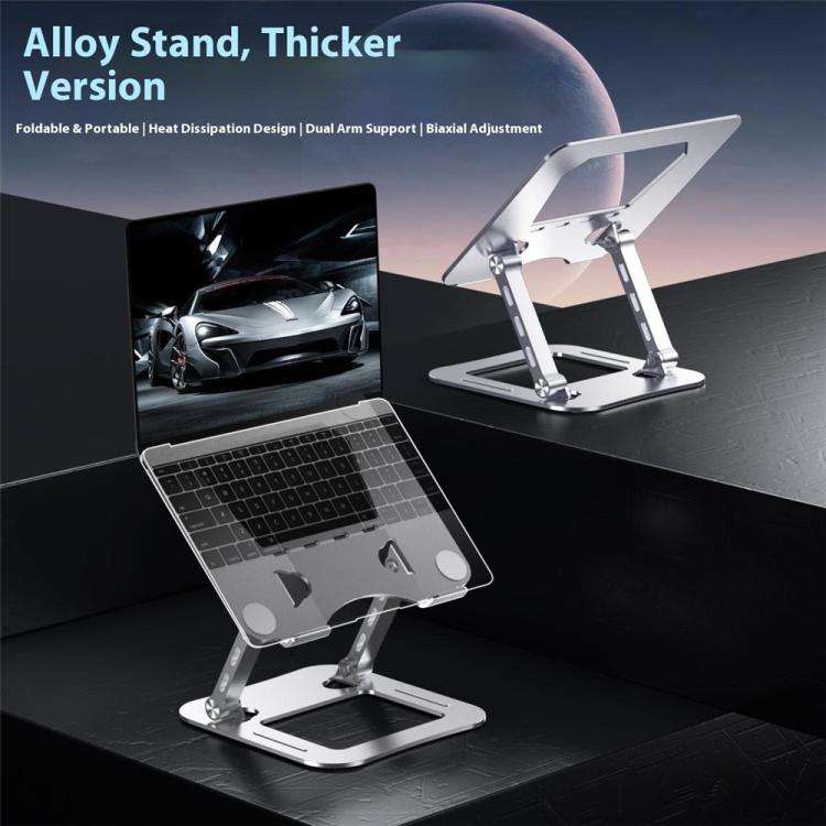 J22 Adjustable Aluminum Laptop Stand – Foldable, Ergonomic & Heat Dissipation Design