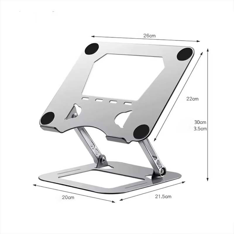 J22 Adjustable Aluminum Laptop Stand – Foldable, Ergonomic & Heat Dissipation Design