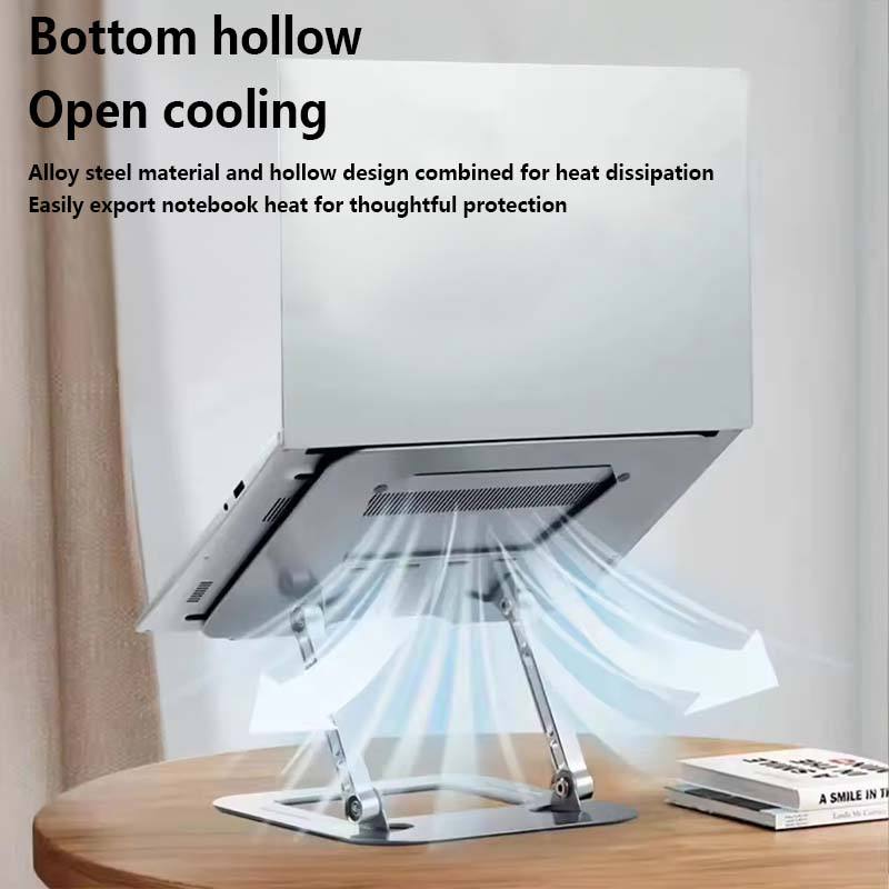 J22 Adjustable Aluminum Laptop Stand – Foldable, Ergonomic & Heat Dissipation Design