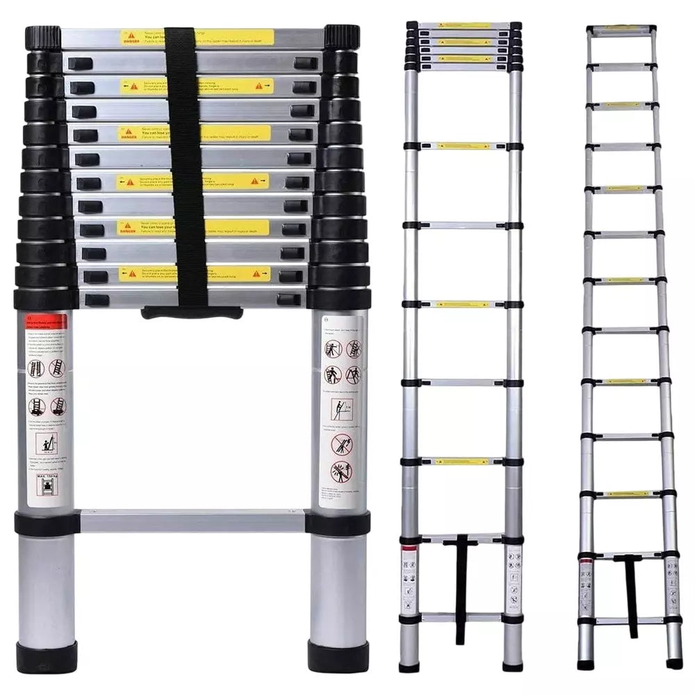 Aluminium Telescopic Ladder Multipurpose Step Ladder for Home & Outdoor
