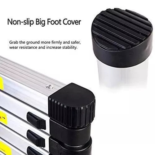 Aluminium Telescopic Ladder Multipurpose Step Ladder for Home & Outdoor