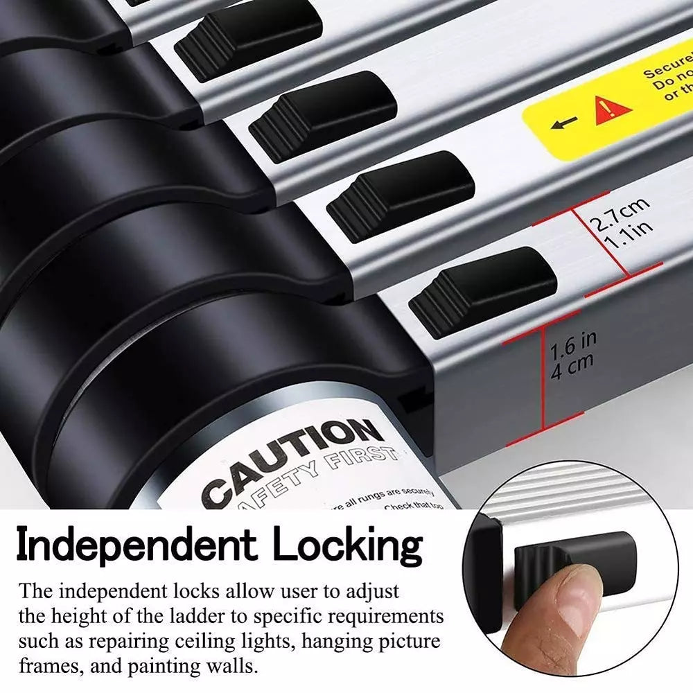 Aluminium Telescopic Ladder Multipurpose Step Ladder for Home & Outdoor