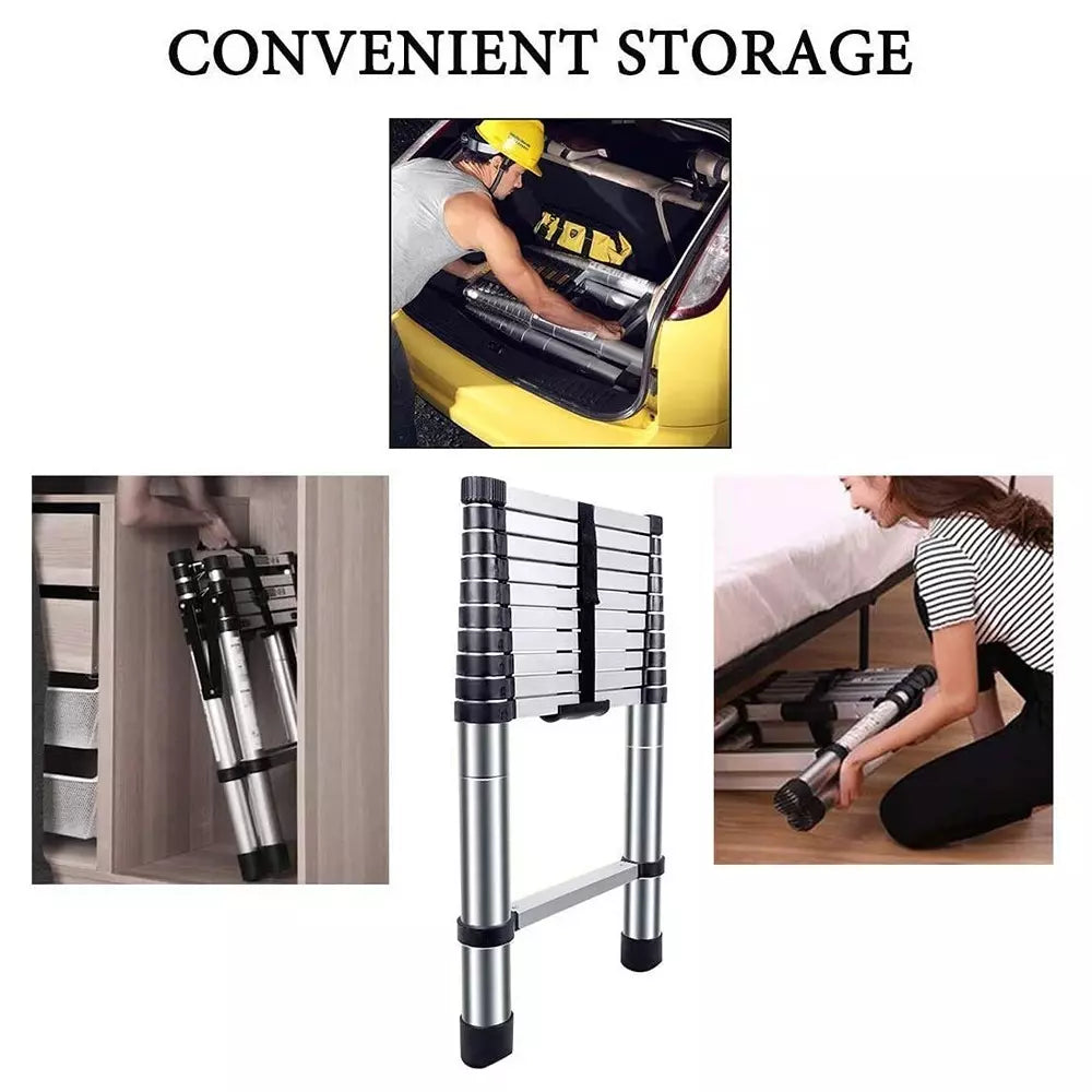 Aluminium Telescopic Ladder Multipurpose Step Ladder for Home & Outdoor