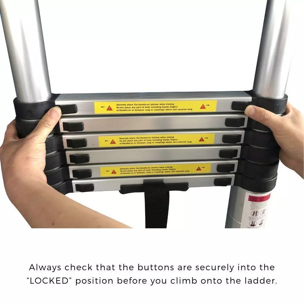 Aluminium Telescopic Ladder Multipurpose Step Ladder for Home & Outdoor