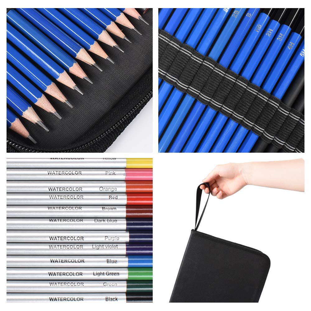 72 Pieces Professional Drawing Kit – Complete Sketching & Art Set for Beginners & Artists